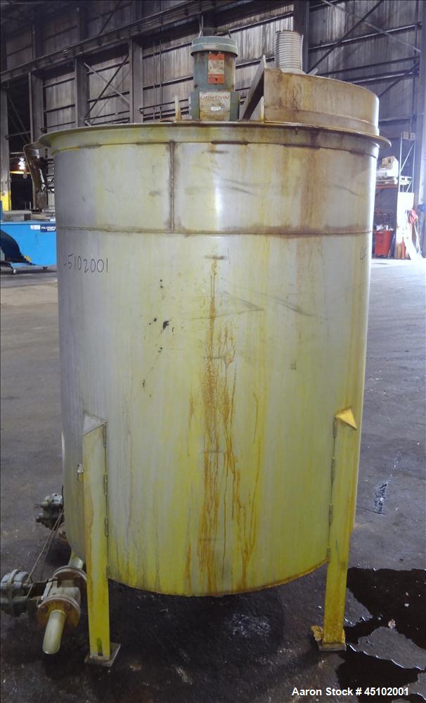 Used- 458 Gallon Stainless Steel Haza Mechanical Tank, Model XJ-30