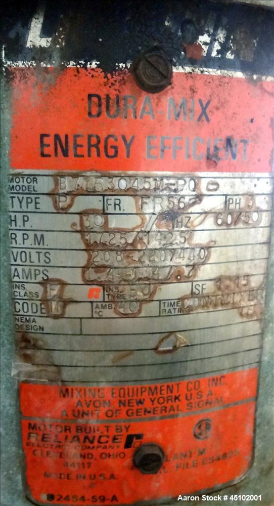 Used 458 Gallon Stainless Steel Haza Mechanical Tank, Model XJ-30