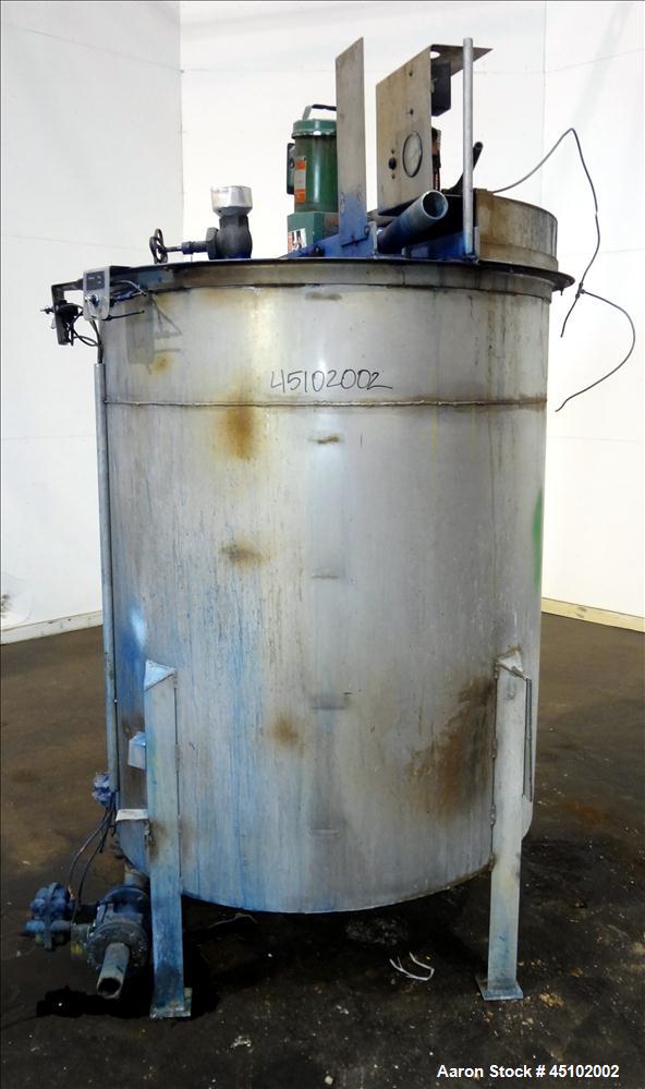 Used 458 Gallon Stainless Steel Haza Mechanical Tank, Model XJ-30AM