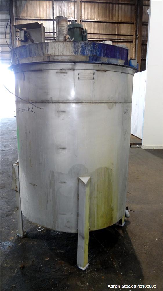 Used 458 Gallon Stainless Steel Haza Mechanical Tank, Model XJ-30AM