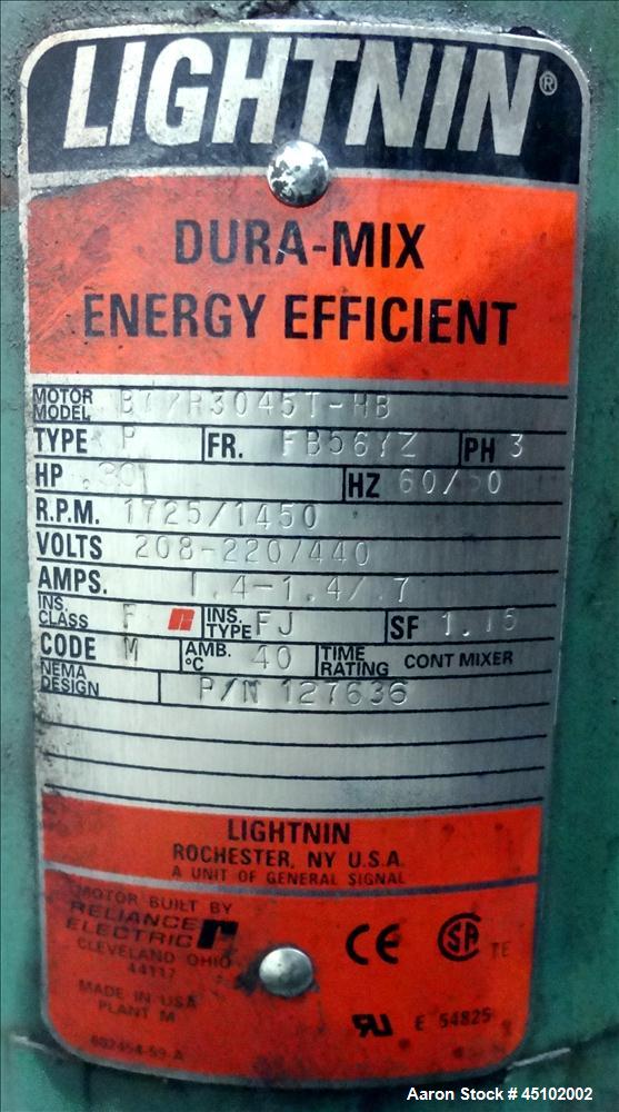 Used 458 Gallon Stainless Steel Haza Mechanical Tank, Model XJ-30AM