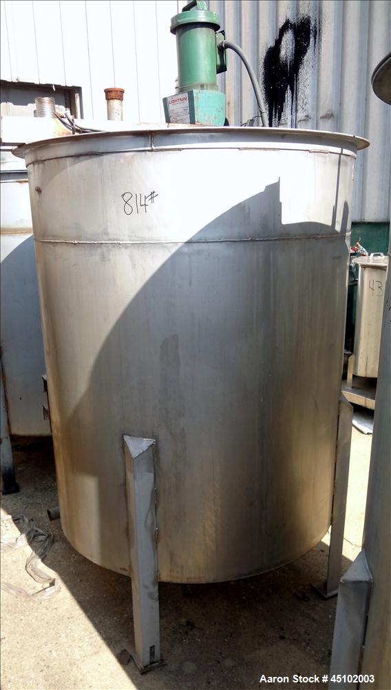 Used 458 Gallon Stainless Steel Haza Mechanical Tank, Model XJ-30AM