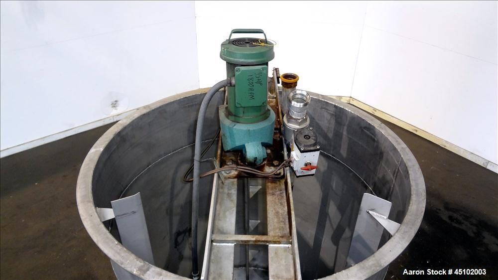Used 458 Gallon Stainless Steel Haza Mechanical Tank, Model XJ-30AM