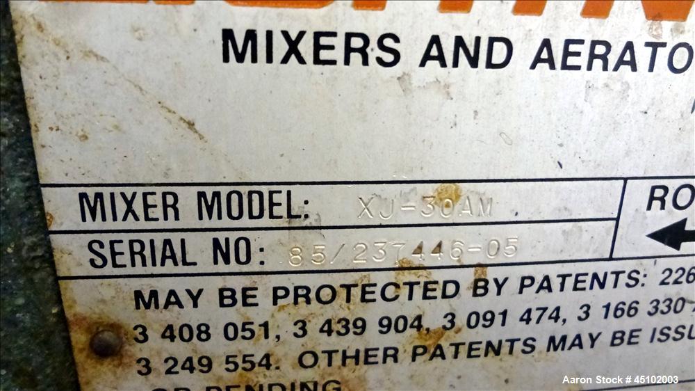 Used 458 Gallon Stainless Steel Haza Mechanical Tank, Model XJ-30AM