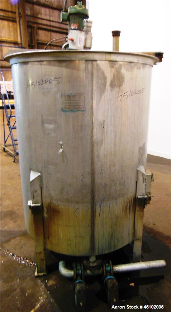 Used 458 Gallon Stainless Steel Haza Mechanical Tank, Model XJ-30AM