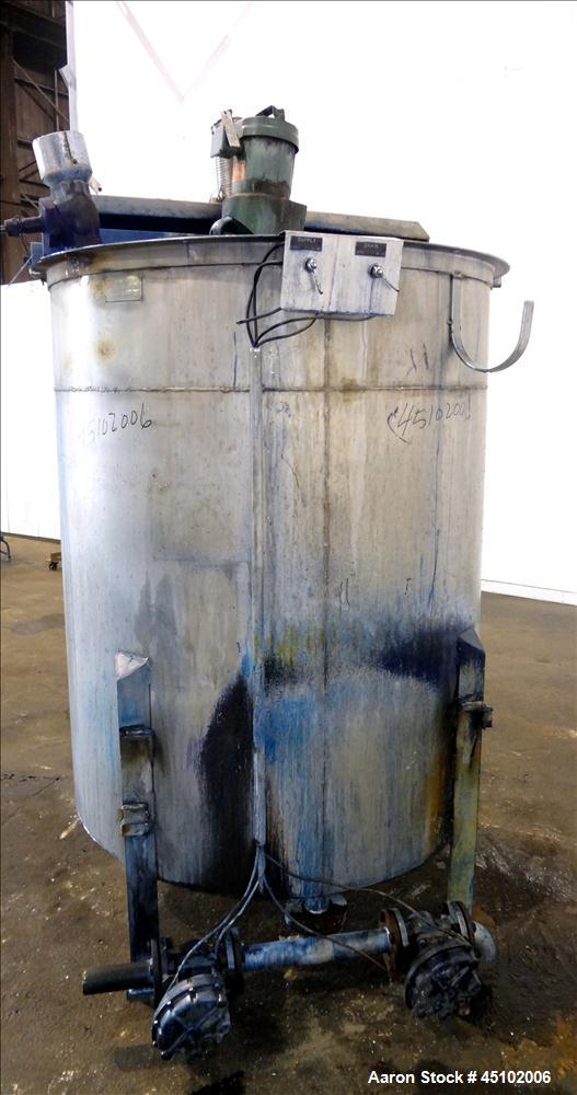 Used 458 Gallon Stainless Steel Haza Mechanical Tank, Model XJ-30