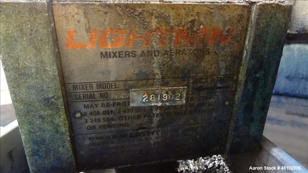 Used 458 Gallon Stainless Steel Haza Mechanical Tank, Model XJ-30