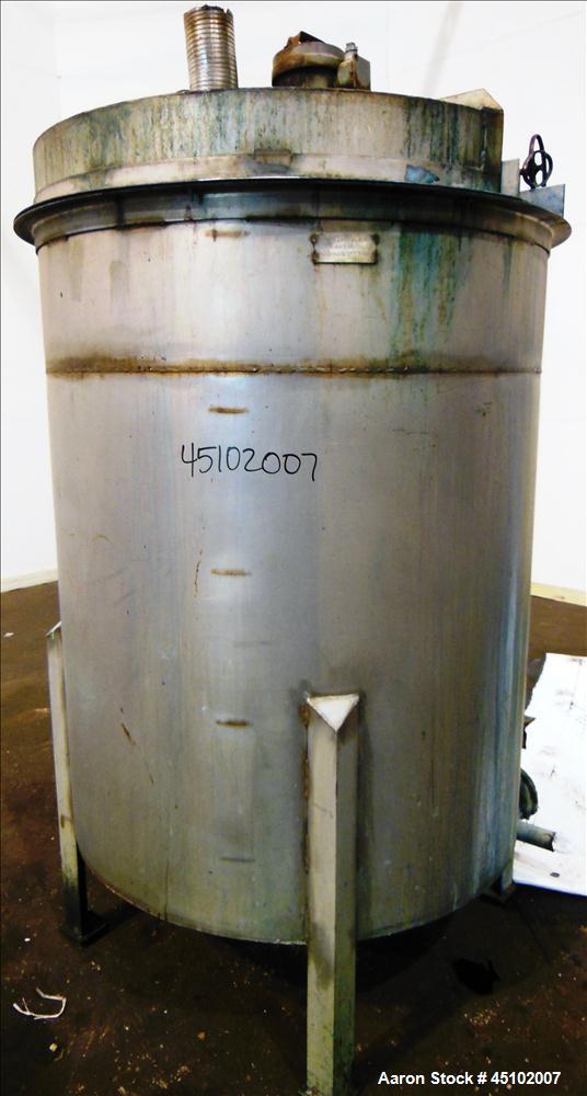 Used 458 Gallon Stainless Steel Haza Mechanical Tank, Model XJ-30AM