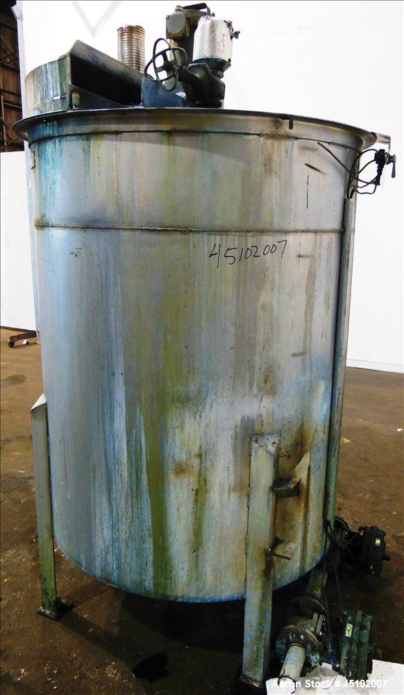Used 458 Gallon Stainless Steel Haza Mechanical Tank, Model XJ-30AM