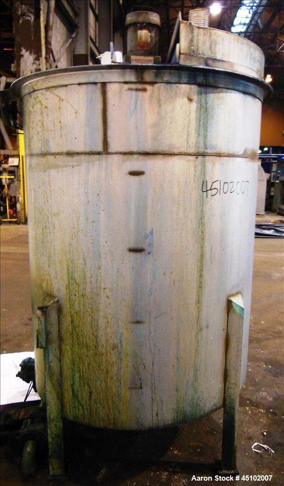 Used 458 Gallon Stainless Steel Haza Mechanical Tank, Model XJ-30AM