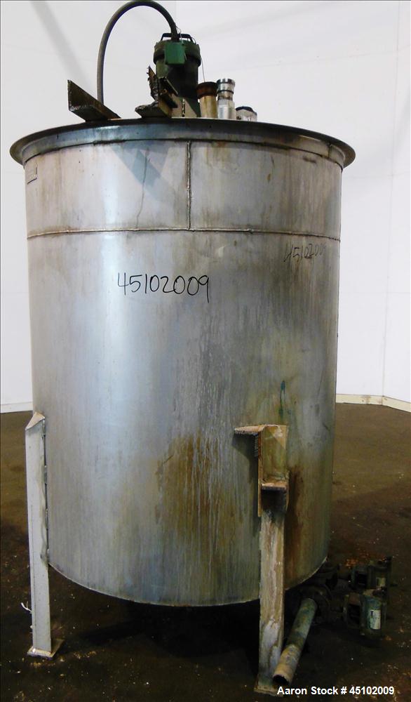 Used 458 Gallon Stainless Steel Haza Mechanical Tank, Model XJ-30AM