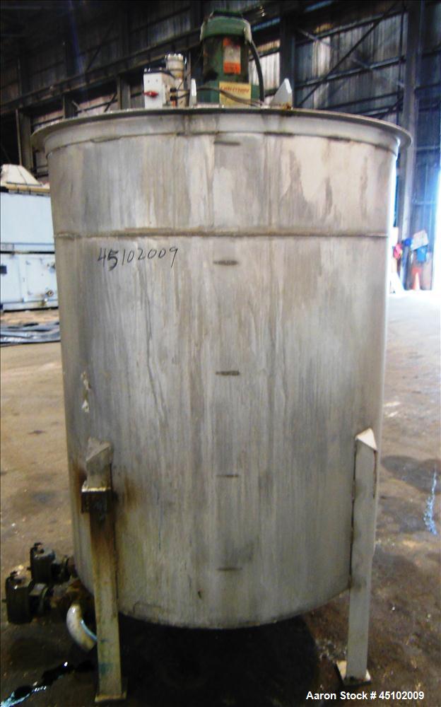 Used 458 Gallon Stainless Steel Haza Mechanical Tank, Model XJ-30AM