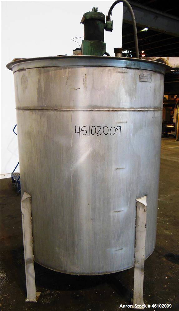 Used 458 Gallon Stainless Steel Haza Mechanical Tank, Model XJ-30AM