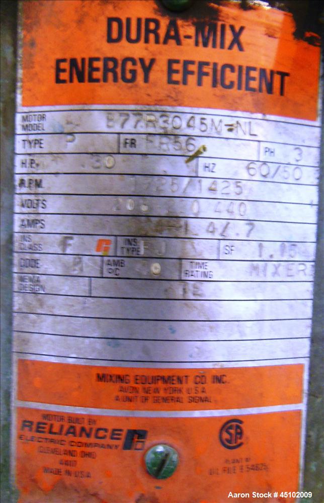 Used 458 Gallon Stainless Steel Haza Mechanical Tank, Model XJ-30AM