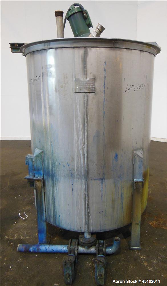 Used 458 Gallon Stainless Steel Haza Mechanical Tank, Model XJ-30AM