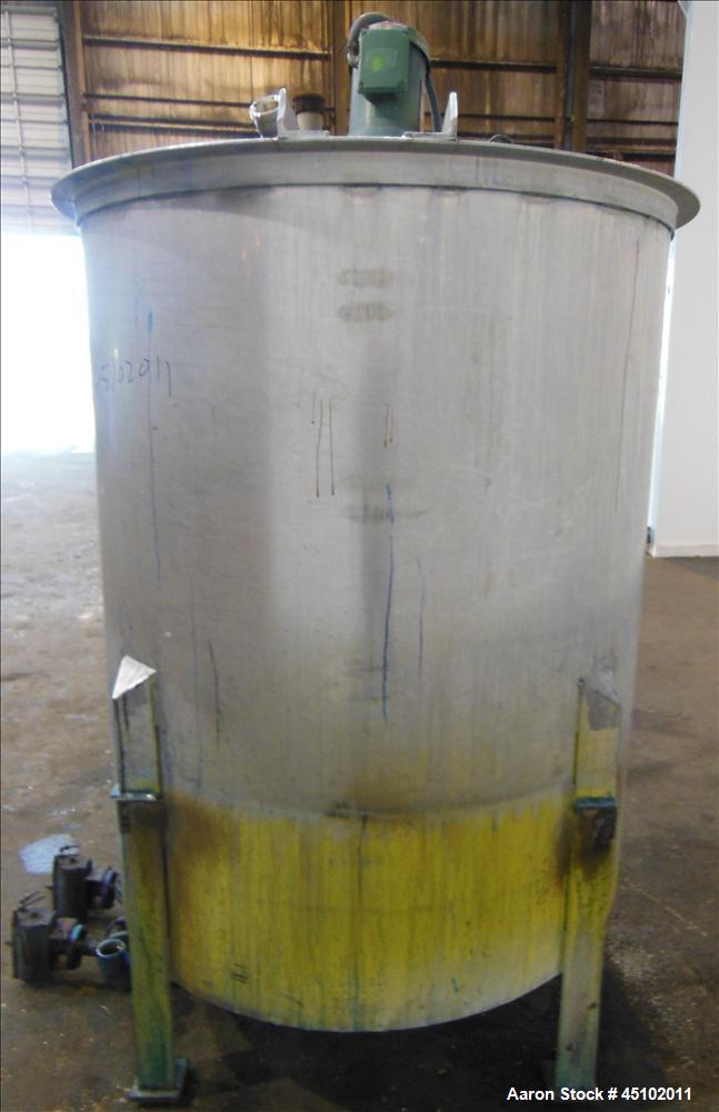 Used 458 Gallon Stainless Steel Haza Mechanical Tank, Model XJ-30AM