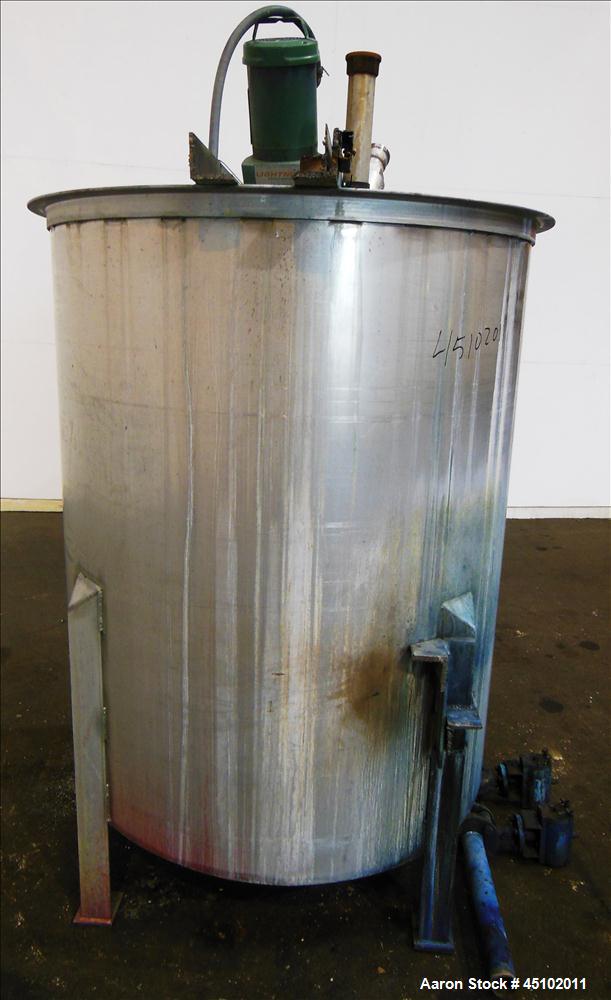 Used 458 Gallon Stainless Steel Haza Mechanical Tank, Model XJ-30AM