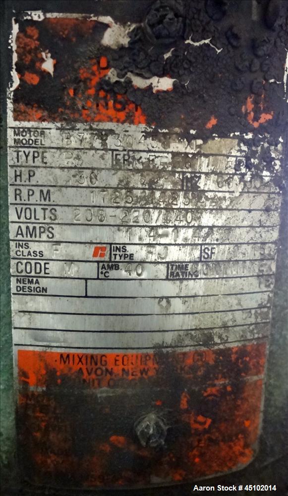 Used 458 Gallon Stainless Steel Haza Mechanical Tank