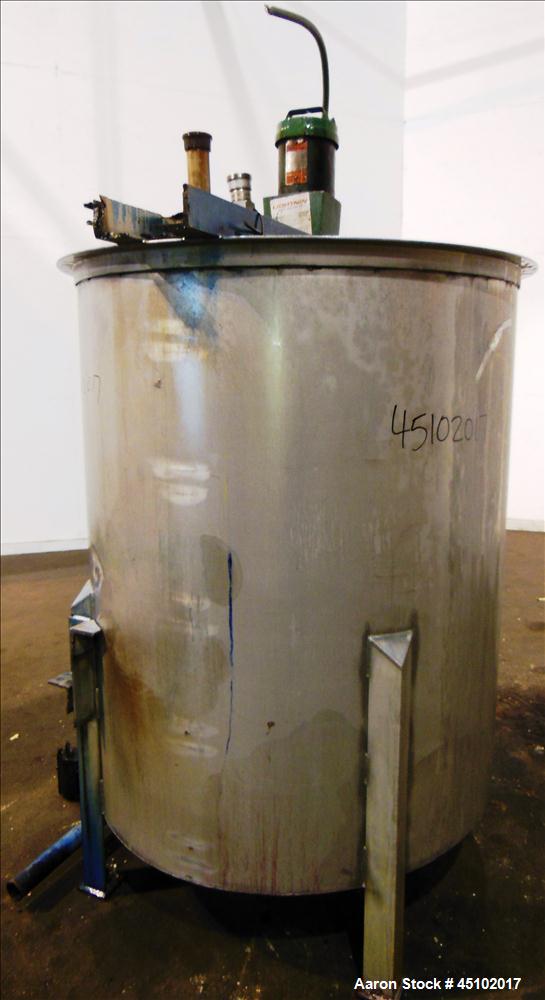 Used 458 Gallon Stainless Steel Haza Mechanical Tank, Model XJ-30AM