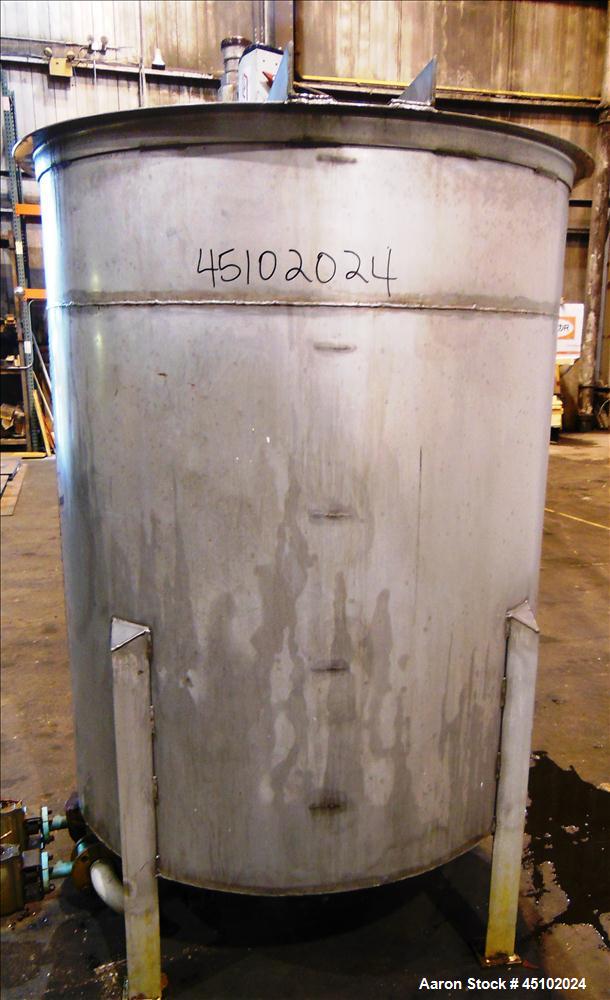 Used 458 Gallon Stainless Steel Haza Mechanical Tank