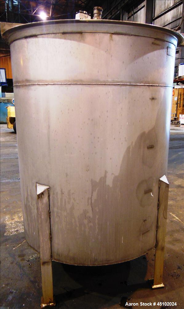 Used 458 Gallon Stainless Steel Haza Mechanical Tank
