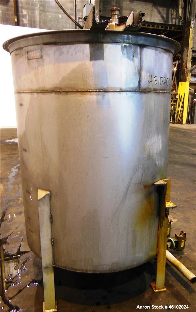 Used 458 Gallon Stainless Steel Haza Mechanical Tank