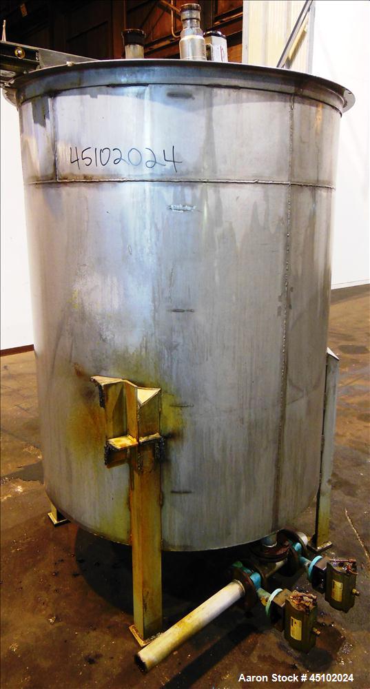 Used 458 Gallon Stainless Steel Haza Mechanical Tank