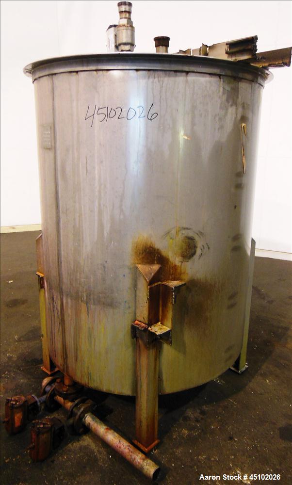 Used 458 Gallon Stainless Steel Haza Mechanical Tank