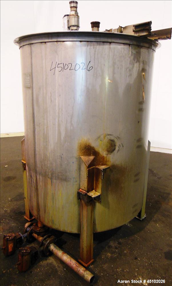 Used- 458 Gallon Stainless Steel Haza Mechanical Tank