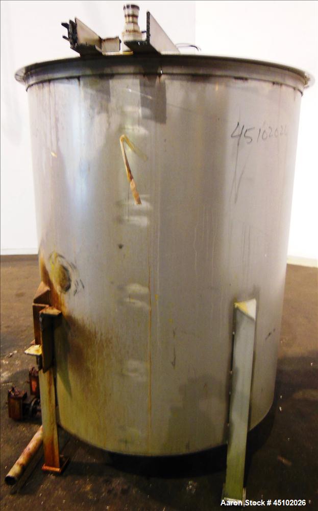 Used- 458 Gallon Stainless Steel Haza Mechanical Tank