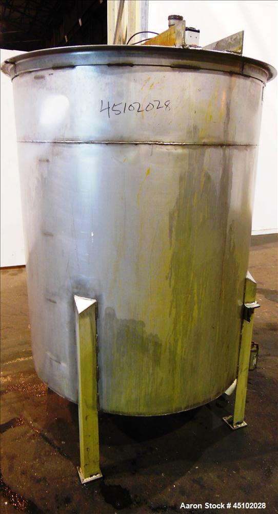 Used- 458 Gallon Stainless Steel Haza Mechanical Tank