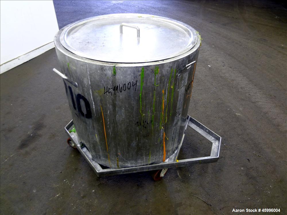 Used Tank, Approximate 60 Gallon, 304 Stainless Steel, Vertical