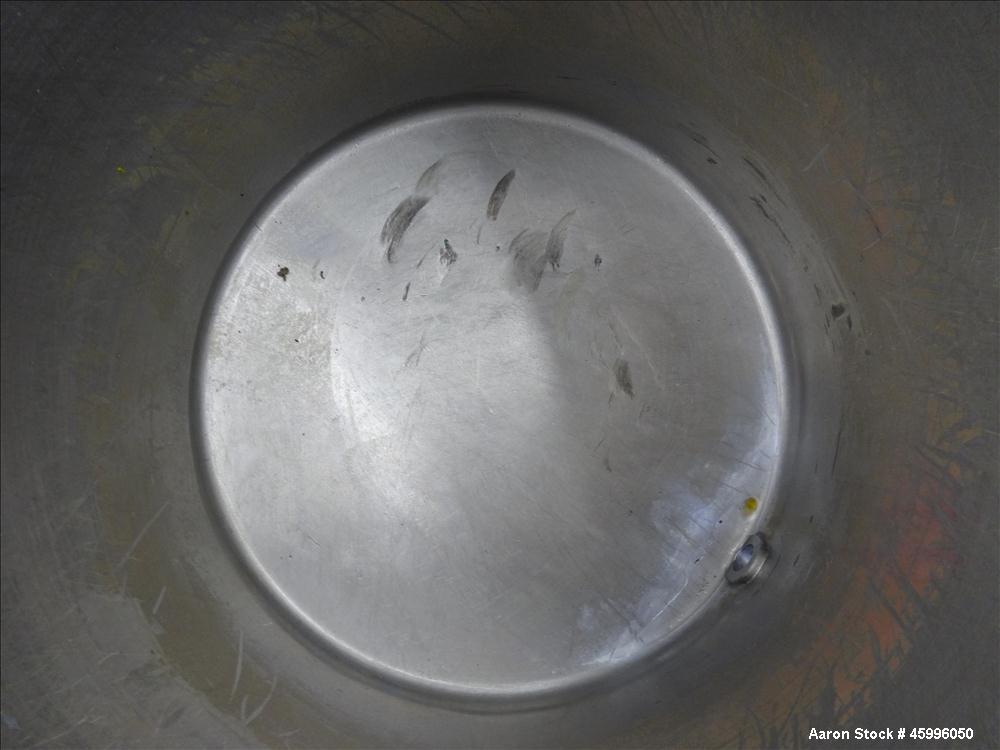 Used Tank, Approximate 60 Gallon, 304 Stainless Steel, Vertical.