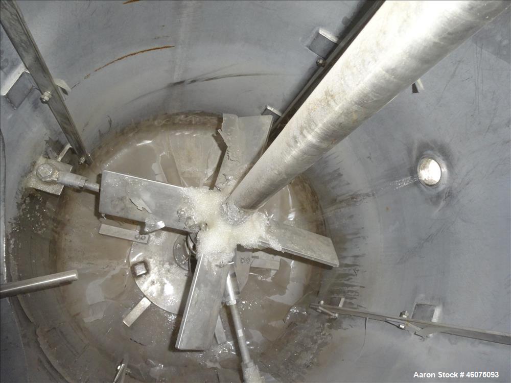 Used Tank, 225 Gallon, 304 Stainless Steel, Vertical. Approximate 36" diameter
