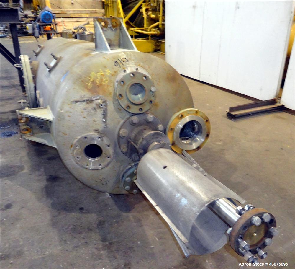 Used Agitated Tank, 425 Gallon, 304 Stainless Steel, Vertical.