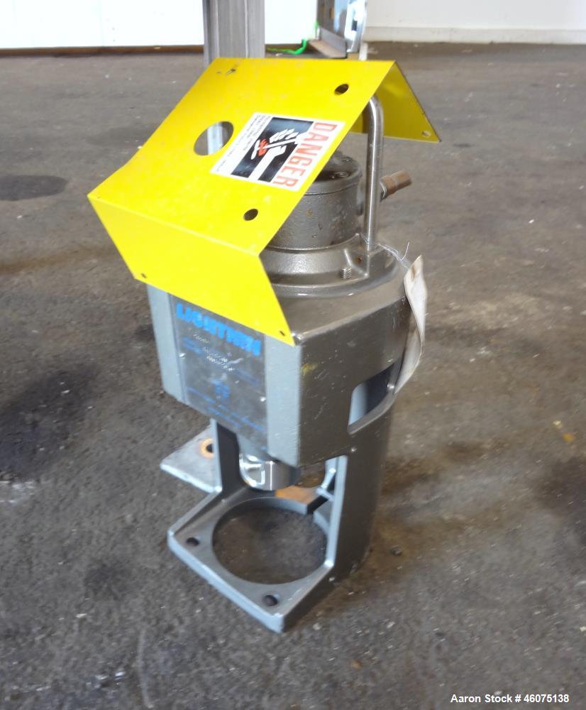 Used Tank, 325 Gallon, 316 Stainless Steel, Vertical. Approximate 48" diameter x 38" straight side, dished top & bottom. Off center top entering model EKXJC-65, serial# 93/B35821-01. 3 Blade turbine,...