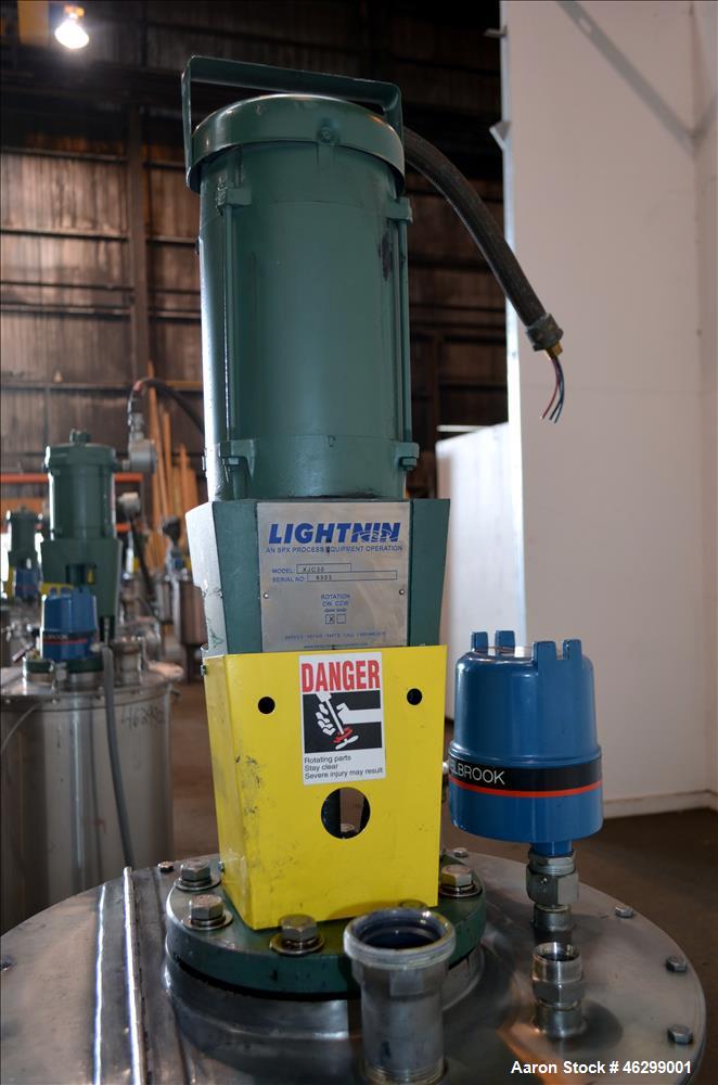 Used Approximate 40 Gallon Stainless Steel Mix Tank