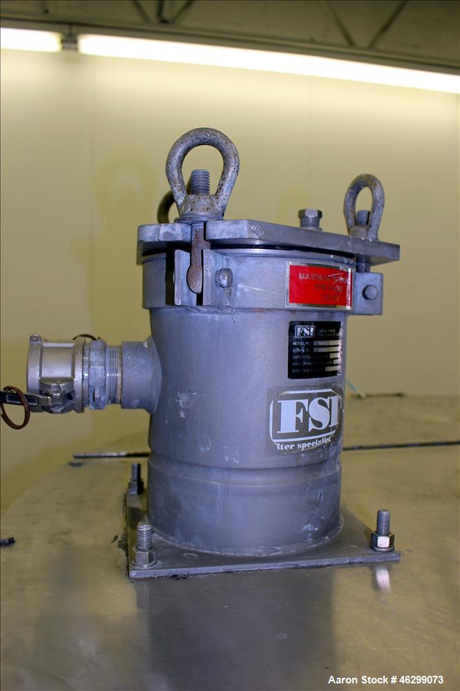 Used Tank, Approximate 350 Gallon, 304 Stainless Steel, Vertical. 60" Diameter x 28" straight side. Bolt on flat top with 1/3 hinged cover, dished bottom. Top entering Lightnin agitator, model XJC-30...