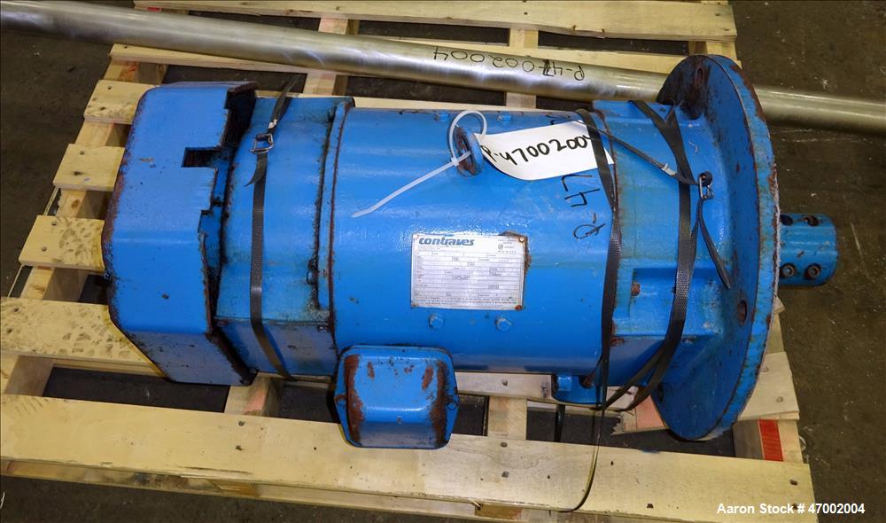 Used Custom Mixing Tank, 220 Gallons, 304 Stainless Steel, Vertical.
