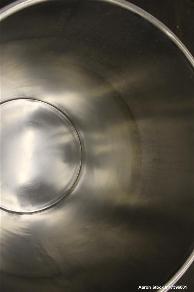 Used- Tank, Approximate 50 Gallon, 316 Stainless Steel, Vertical.