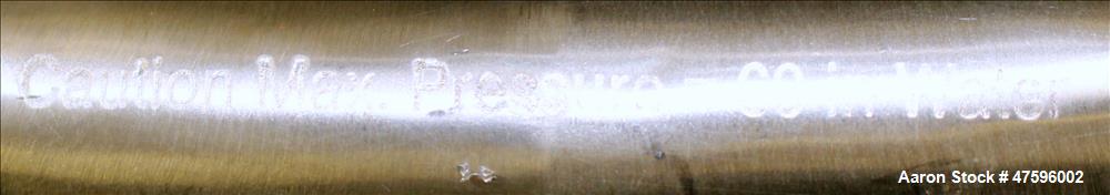 Used Tank, Approximate 75 Gallon, 316 Stainless Steel, Vertical.