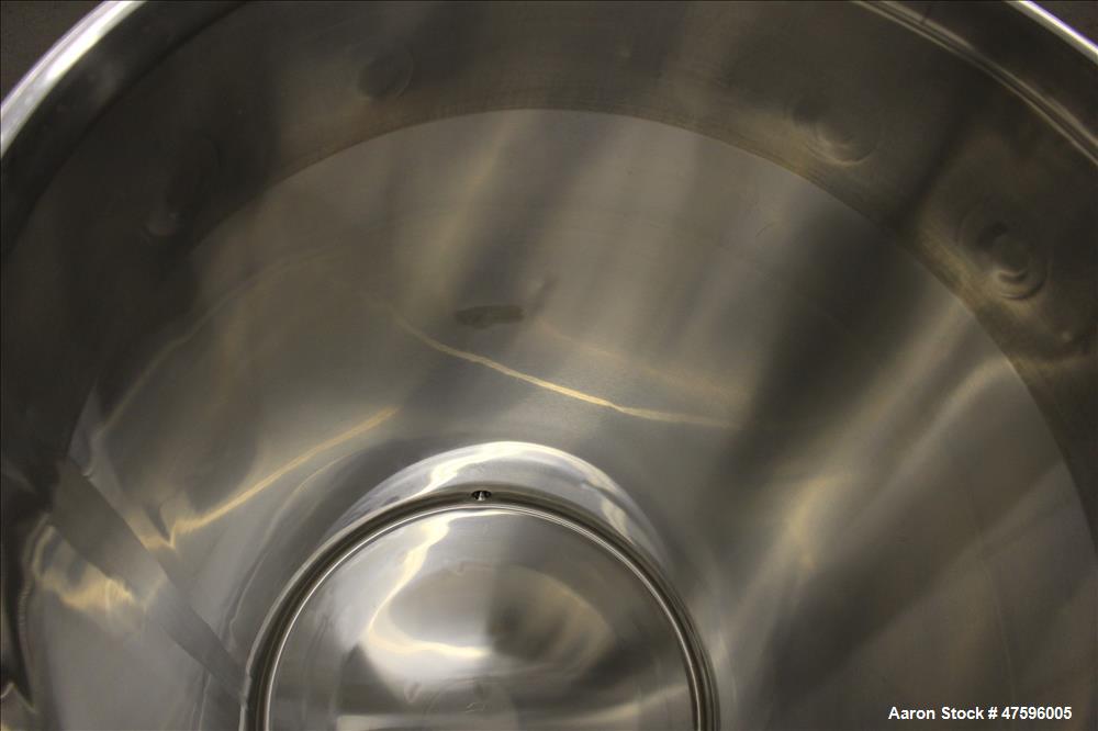 Used Tank, Approximate 75 Gallon, 316 Stainless Steel, Vertical.