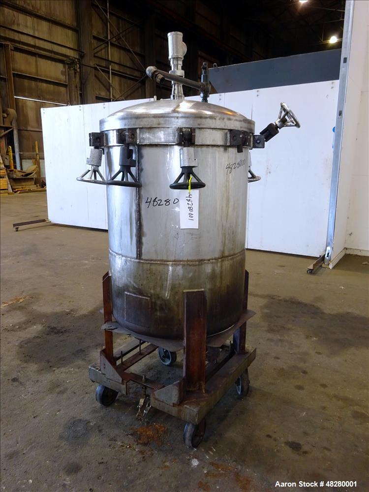 Used- Kettle, Approximately 110 Gallon, 316 Stainless steel, Vertical.