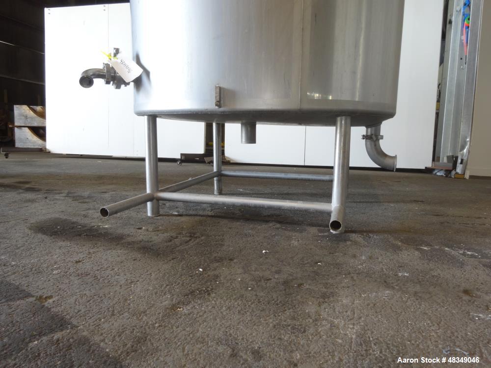 Used CIP Tank, Approximately 500 Gallons, 304 Stainless Steel, Vertical.