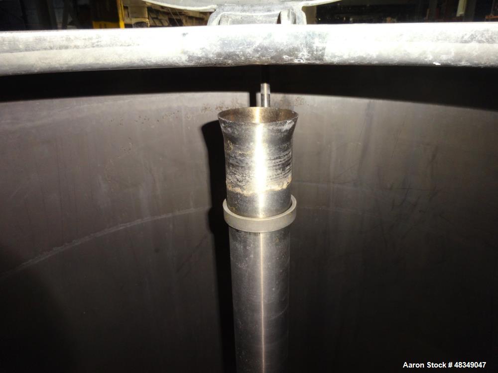 Used CIP Tank, Approximately 500 Gallons, 304 Stainless Steel, Vertical.