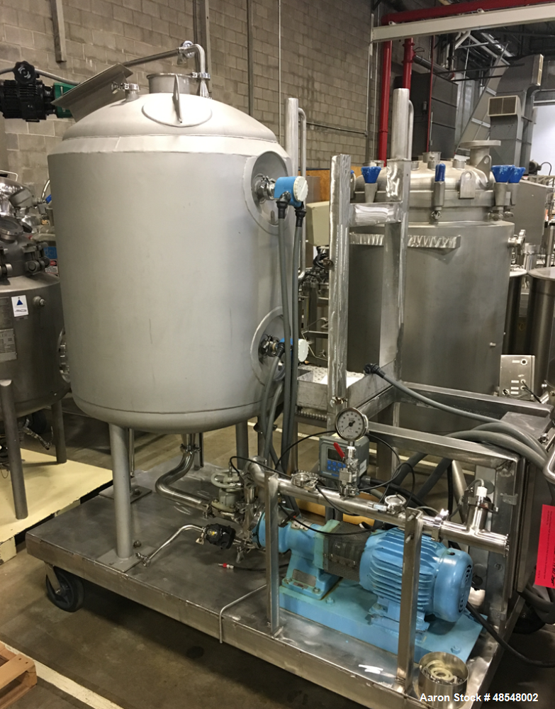 Used Portable Tank System. Consisting of approximately 150 gallon tank