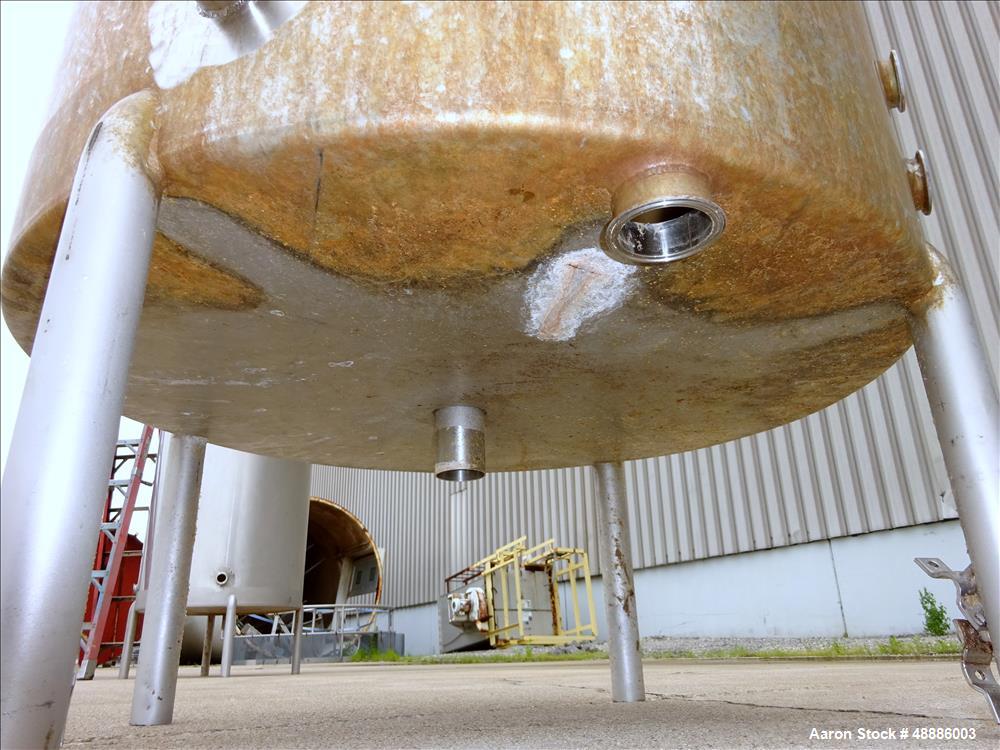 Used Tank, Approximate 300 Gallon, 304 Stainless Steel, Vertical.