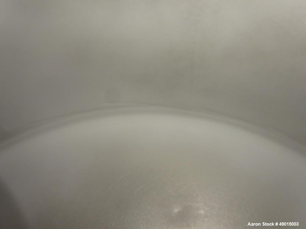 Used Stainless Steel Mix Tank, Approximately 90 gallons, 304 Stainless Steel, V