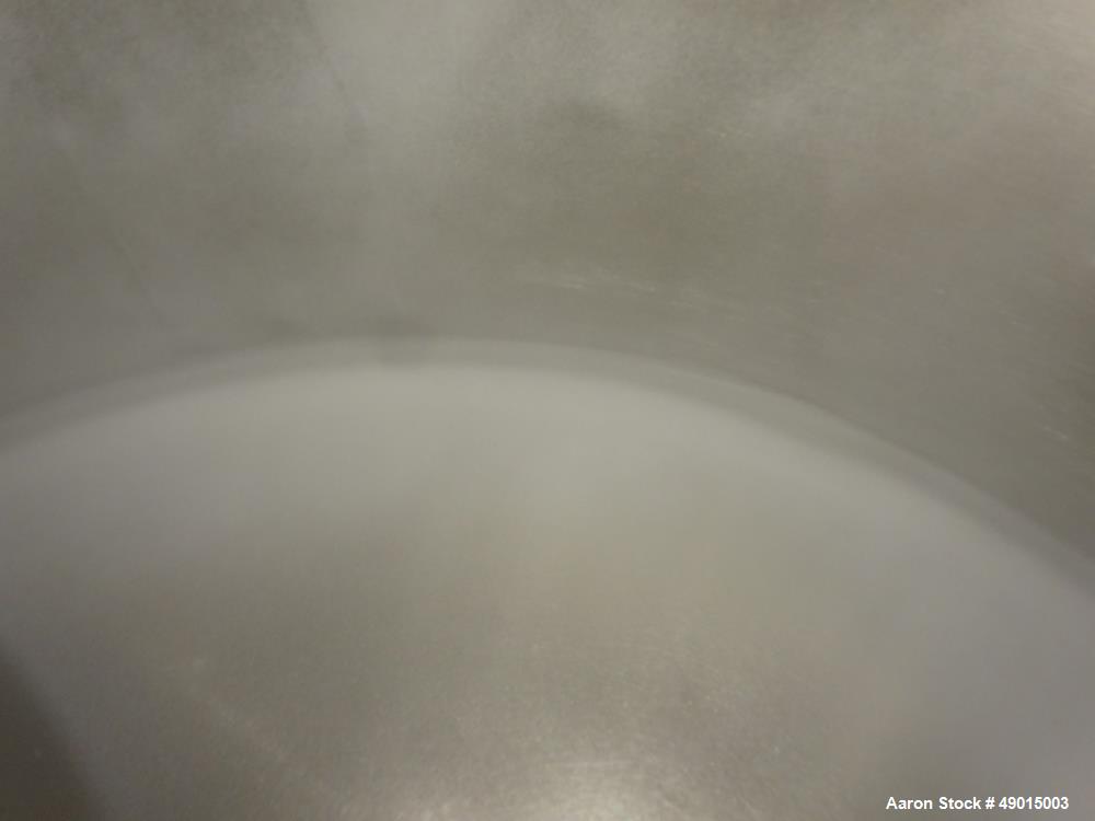 Used Stainless Steel Mix Tank, Approximately 90 gallons, 304 Stainless Steel, V