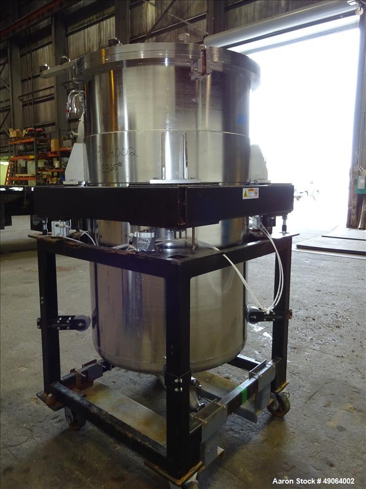 Used Tank, Approximate 250 Gallon, 316 Stainless Steel, Vertical.